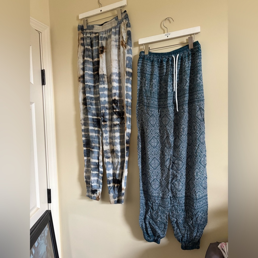 Earthbound Blue Patterned Hippie Pants